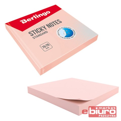 BERLINGO BLOCZEK SAMOPRZ STANDARD 76X76 100K RÓŻOW