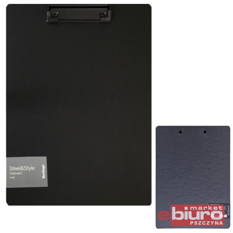 BERLINGO CLIPBOARD STEEL&STYLE A4 SREBRNY