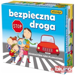 GRA PLANSZOWA EDUKACYJNA BEZPIECZNA DROGA ADAMIGO