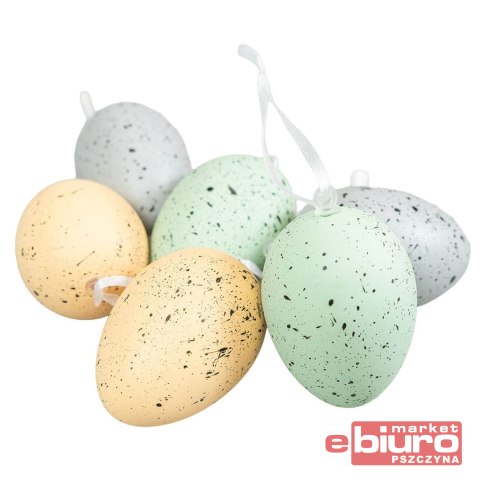 DEKORACYJNE JAJKA Z ZAWIESZKĄ 6SZT YP8310 ARPEX