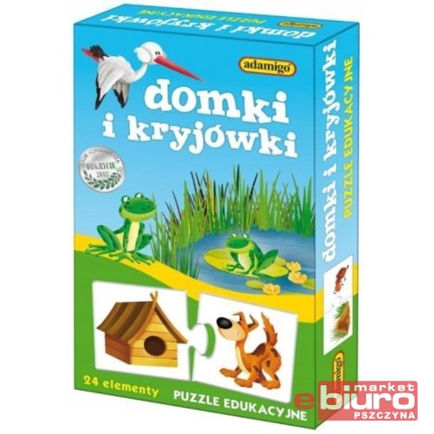 PUZZLE EDUKACYJNE DOMKI I KRYJÓWKI ADAMIGO