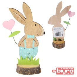 DREWNIANA DEKORACJA ZAJĄCZEK NA PNIU ARPEX