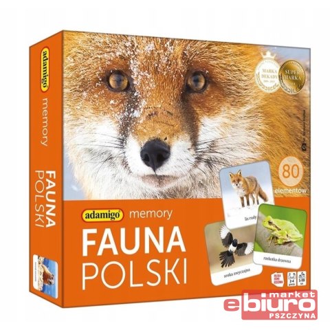 GRA PAMIĘCIOWA FAUNA POLSKI MEMORY ADAMIGO
