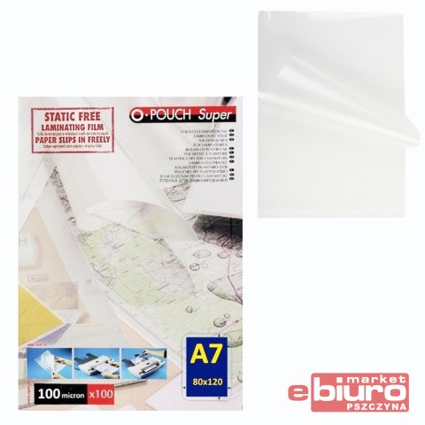 FOLIA DO LAMINACJI A7 SUPER 80X120 100M OPUS