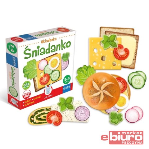 GRA UKŁADANKA EDUKACYJNA ŚNIADANKO GRANNA