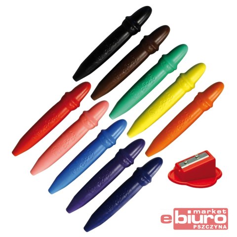 GRUBE KREDKI DLA DZIECI GIOTTO BEBE 10 KOLORÓW