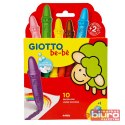GRUBE KREDKI DLA DZIECI GIOTTO BEBE 10 KOLORÓW