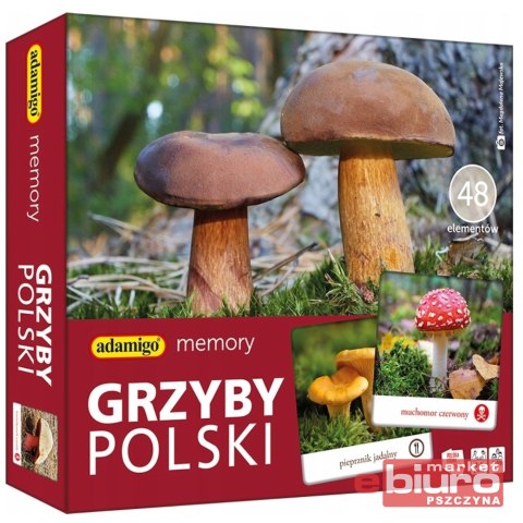 GRA PAMIĘCIOWA GRZYBY POLSKI MEMORY ADAMIGO