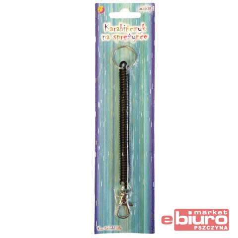 KARABIŃCZYK NA SPĘŻYNCE Z KÓŁKIEM DO BREL DŁ17,5CM