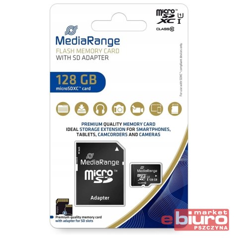 KARTA PAMIĘCI + ADAPTER 128GB MEDIARANGE