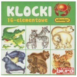 KLOCKI EDUKACYJNE 16 ELEMENTÓW ADAMIGO