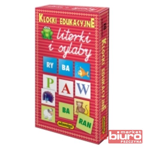KLOCKI EDUKACYJNE 18 ELEMENTÓW ADAMIGO