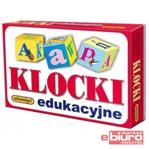 KLOCKI EDUKACYJNE 12 ELEMENTÓW ADAMIGO