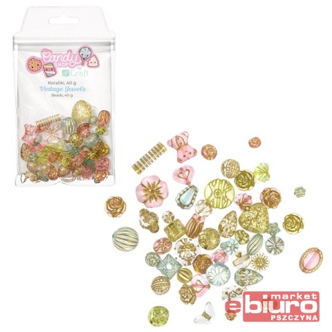 KORALIKI AKRYLOWE 40G VINTAGE JEWELS DPCRAFT