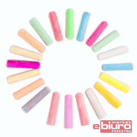 KREDA JUMBO KOLOROWA NEONOWA 20SZT KIDEA