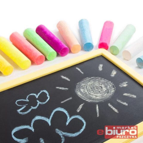 KREDA JUMBO KOLOROWA NEONOWA 20SZT KIDEA