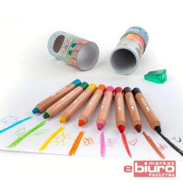 KREDKI SUPER JUMBO 8 KOLORÓW TEMPERÓWKA KIDEA