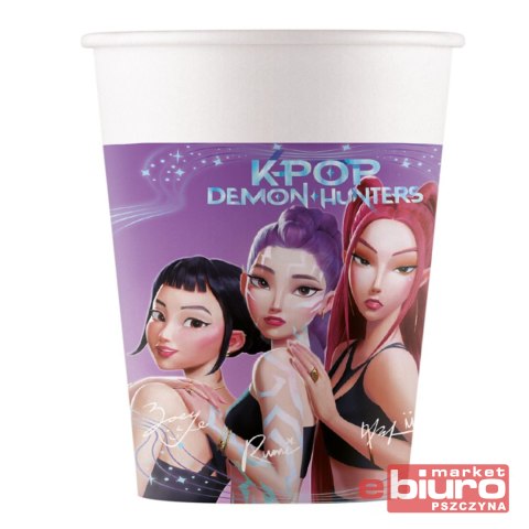 KUBECZKI PAPIEROWE K-POP DEMON HUNTERS 200ML A'8