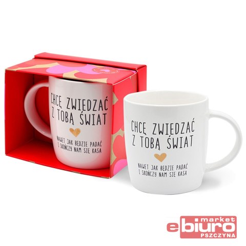 KUBEK TOP-009 CHCĘ ZWIEDZAĆ Z TOBĄ PASSION