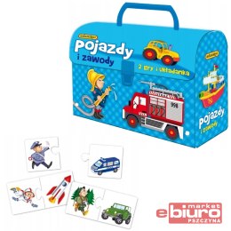 GRA EDUKACYJNA KUFEREK POJAZDY I ZAWODY ADAMIGO