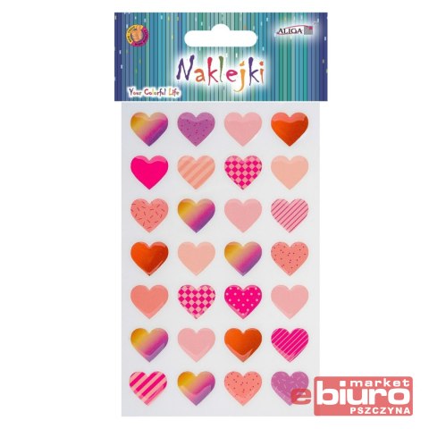 NAKLEJKI NK-3606 SERCA BL 9,5X15CM ALIGA