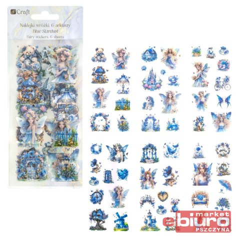 NAKLEJKI PET WRÓŻKI 6 ARK. BLUE STARDUST DPCRAFT
