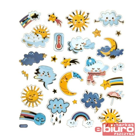 NAKLEJKI FOLIOWE POGODA 28SZT DPCRAFT