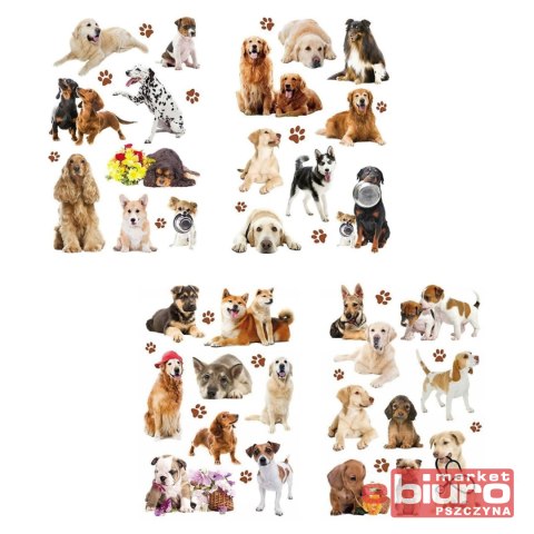 NAKLEJKI PSY 3D CLA8 BREWIS