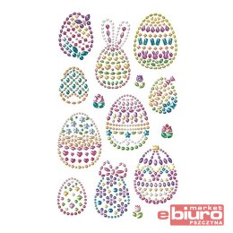 NAKLEJKI Z KRYSZTAŁKAMI JAJKA 14SZT DPCRAFT