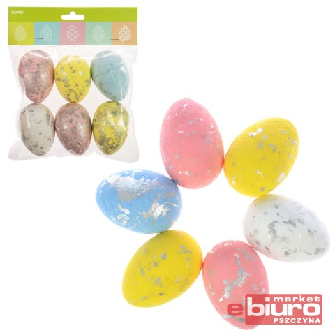 PISANKI POSREBRZANE 6SZT YP3579 ARPEX