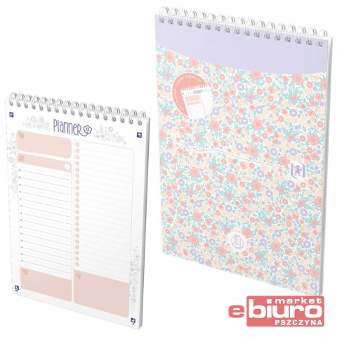 PLANER DZIENNY OXFORD FLORAL A5 70K
