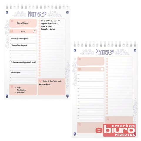 PLANER DZIENNY OXFORD FLORAL A5 70K