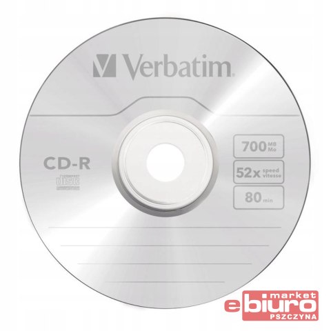 PŁYTA CD-R VERBATIM A'25 700MB 52X EXTRA PROTECTION