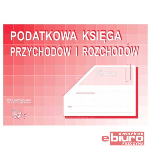 PODATKOWA KSIĘGA PRZYCHODÓW I ROZCHODÓW A4 K-1 MICHALCZYK