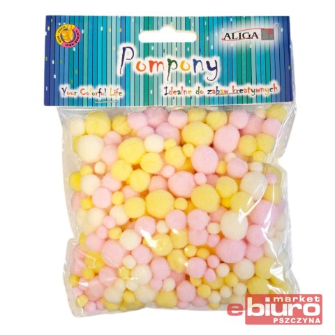 POMPONY POM-7832 MIX KOL I ROZM 20G ALIGA