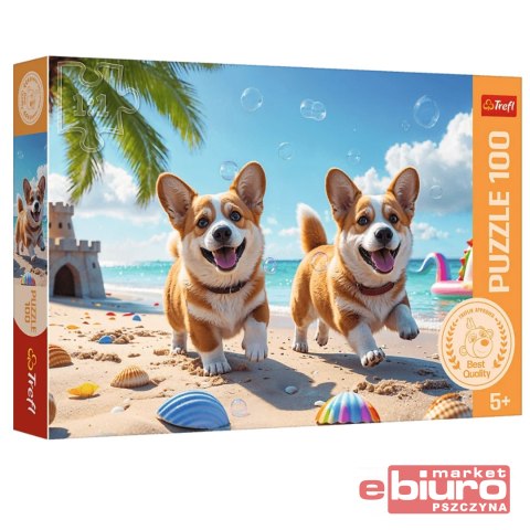 PUZZLE 100 CORGI PIESEK 16536 TREFL
