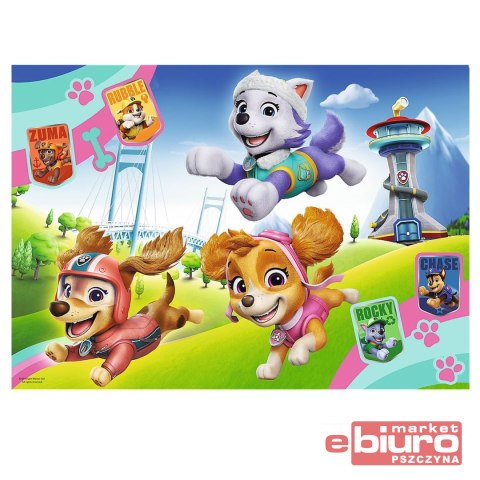 PUZZLE 100 GLITTER BŁYSZCZĄCE PSIAKI PSI PATROL
