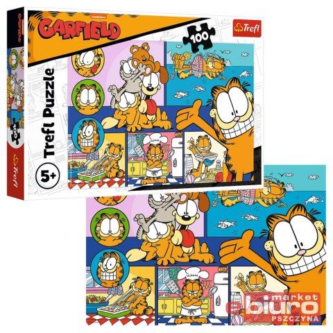 PUZZLE 100 LENIWY GARFIELD 16521 TREFL