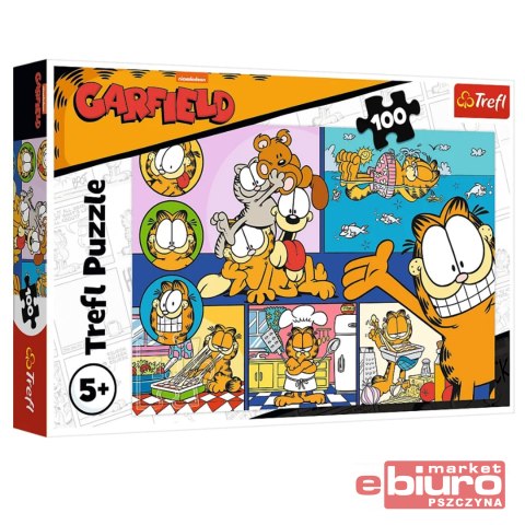PUZZLE 100 LENIWY GARFIELD 16521 TREFL
