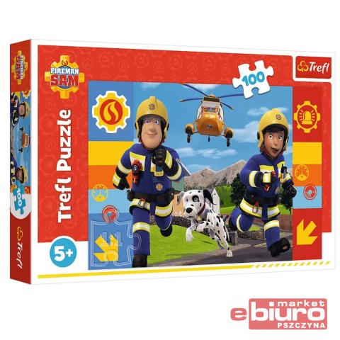 PUZZLE 100 ZAWSZE POMOCNY STRAŻAK SAM 16518 TREFL