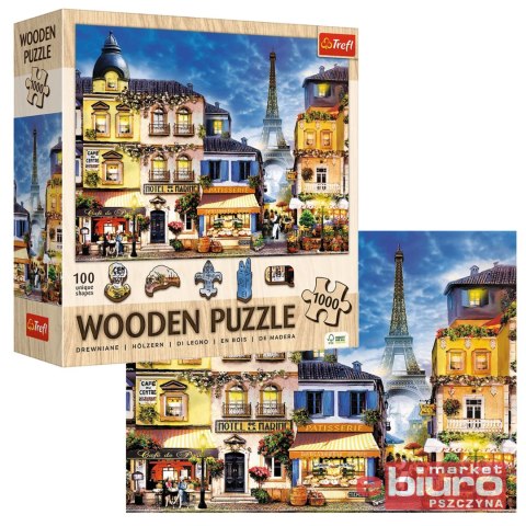 PUZZLE 1000 DREWNIANE FRANCUSKA ULICZKA 20209 TREF