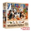 PUZZLE 1000 DREWNIANE PSIA PRZYJAŹŃ 20212 TREFL
