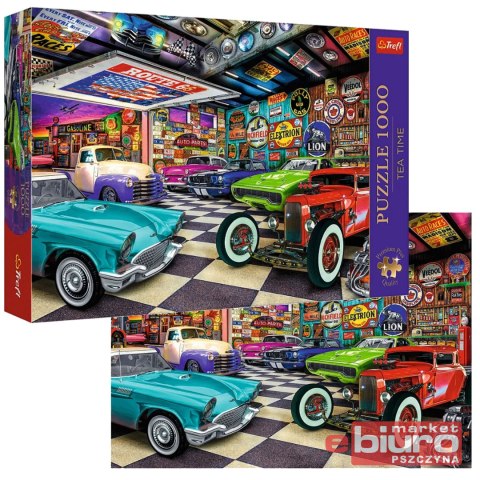 PUZZLE 1000 GARAŻ KOLEKCJONERA SAMOCHODÓW TREFL