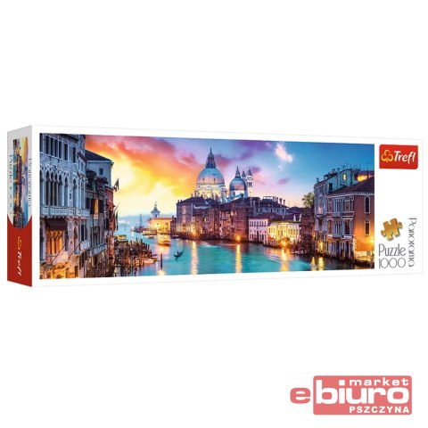 PUZZLE 1000 PANORAMICZNE CANAL GRANDE WENECJA TREF