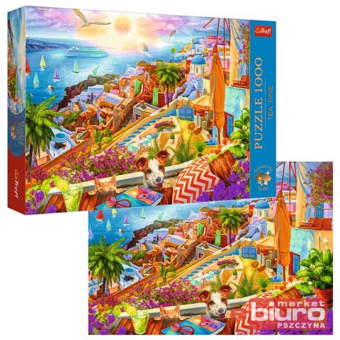 PUZZLE 1000 Z WIZYTĄ NA SANTORINI 10842 TREFL