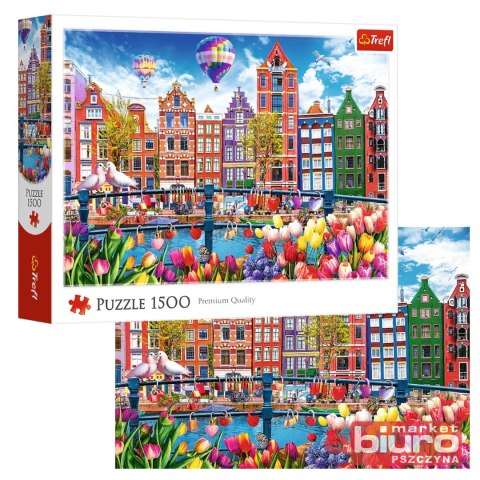 PUZZLE 1500 KOLOROWY AMSTERDAM 26221 TREFL