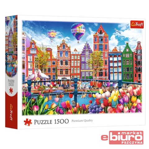 PUZZLE 1500 KOLOROWY AMSTERDAM 26221 TREFL