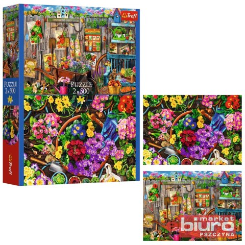 PUZZLE 2X500 PRACE W OGRODZIE 37529 TREFL