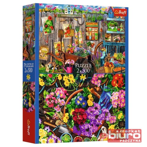 PUZZLE 2X500 PRACE W OGRODZIE 37529 TREFL