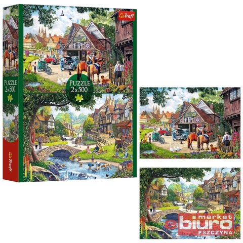 PUZZLE 2X500 SIELANKOWE ŻYCIE 37494 TREFL